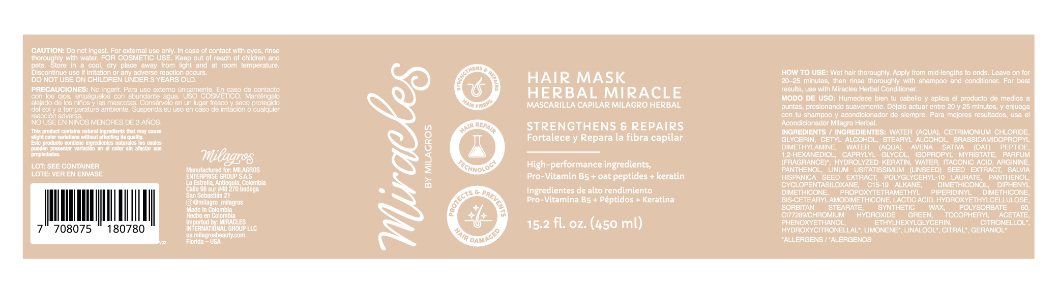 Herbal Miracle Repair Hair Mask